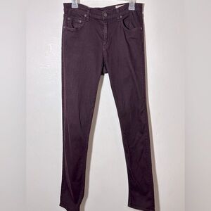 Rag & Bone The Dre Pants Size 30 in Aged Wine Color Casual Grunge Stretch